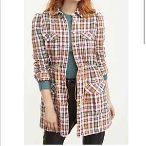 NWT VERONICA BEARD Corinne Plaid Shirt Dress Size 2